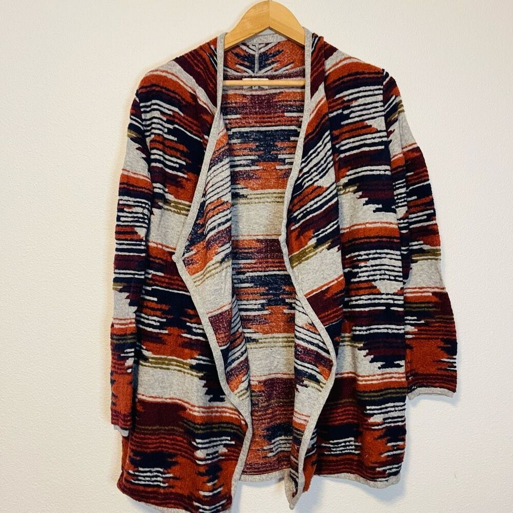 Lucky Brand Western Open Front Cardigan Size Small